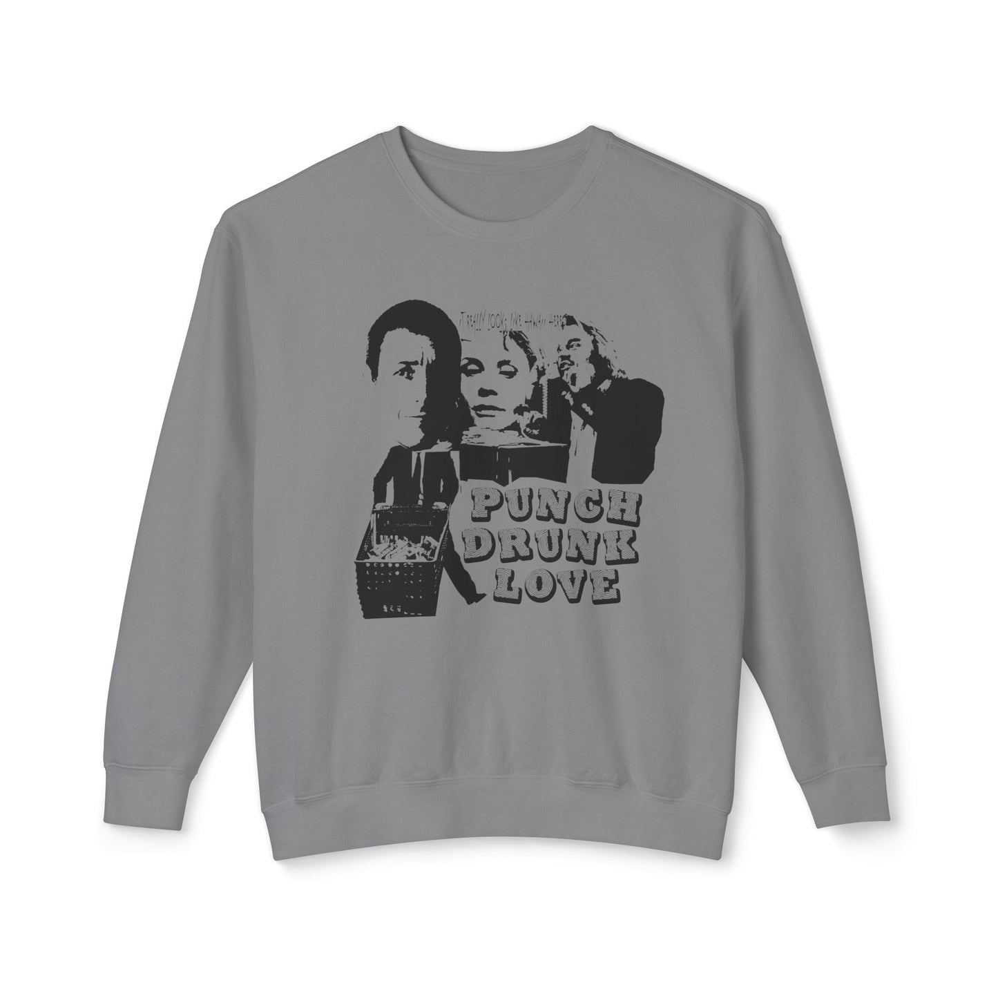 punch drunk love fan art flyer style 100% cotton sweatshirt