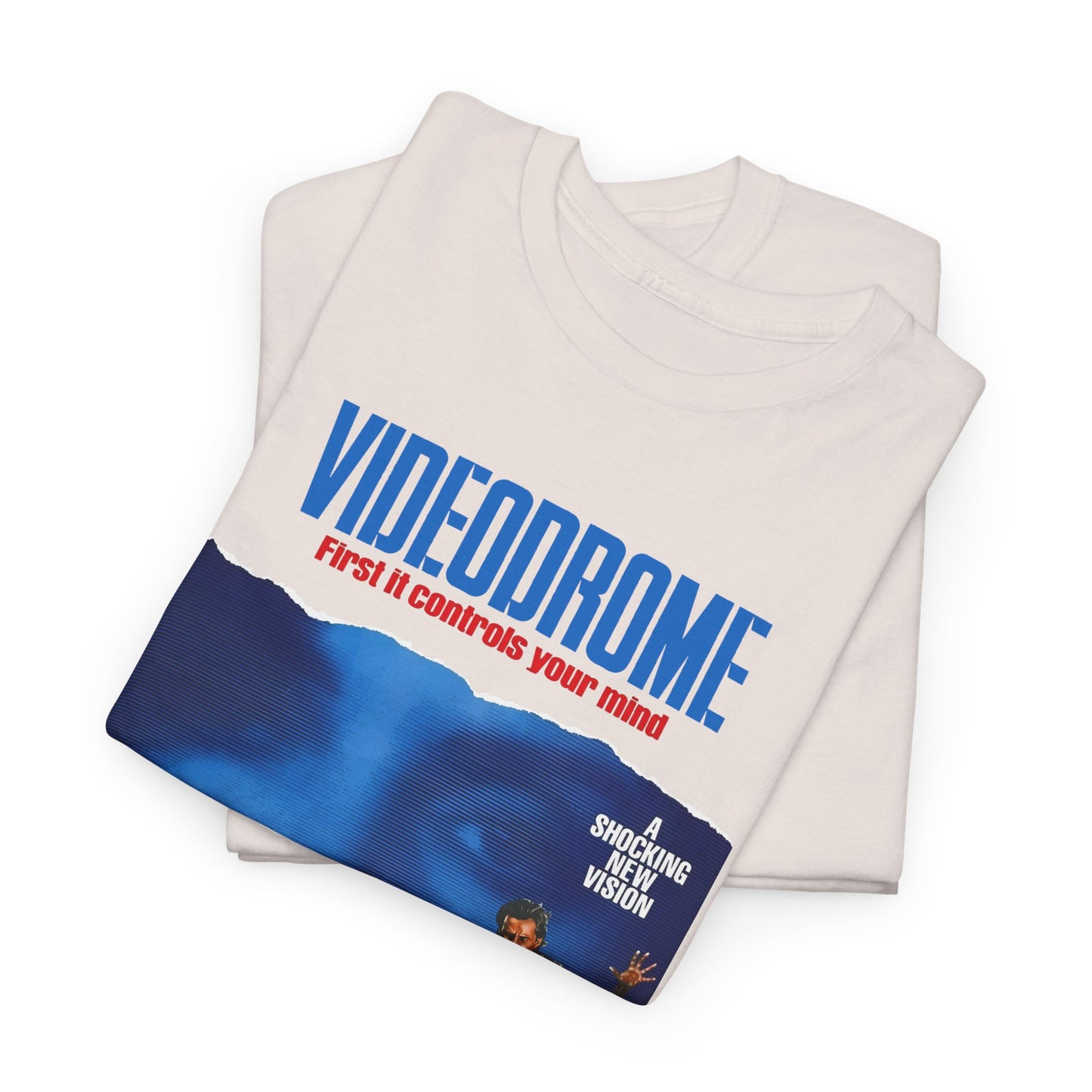 david cronenberg's videodrome 1983 alternate movie poster reproduction tshirt