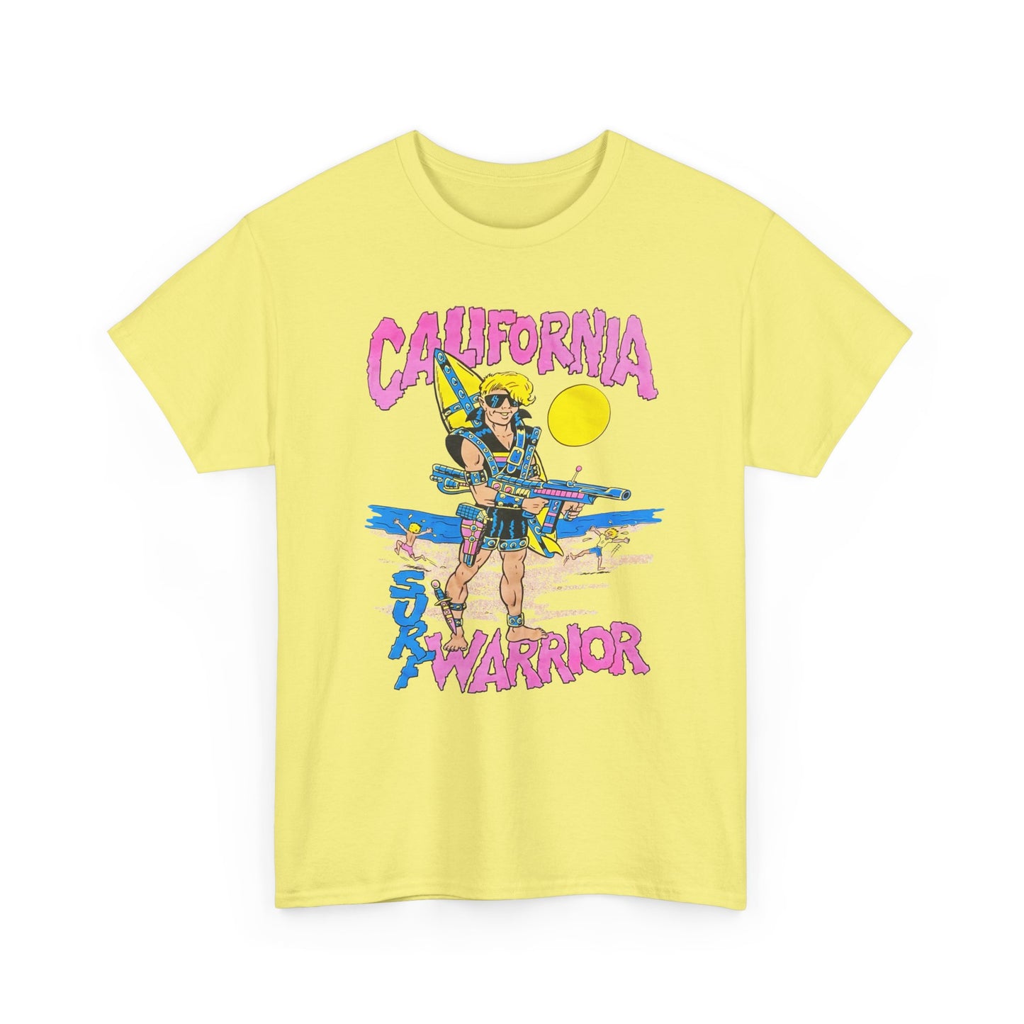 1980s california surf warrior edit tshirt