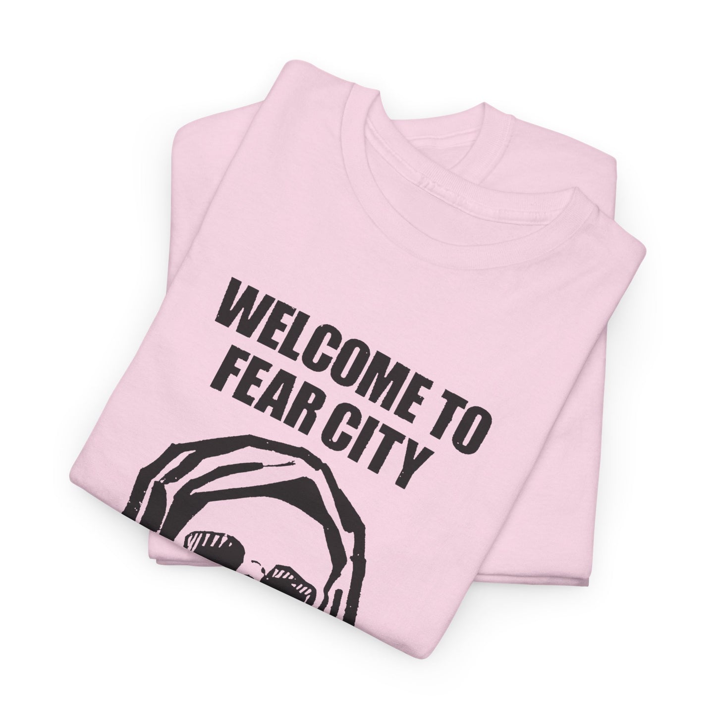 welcome to fear city 1975 new york pamphlet skull tshirt