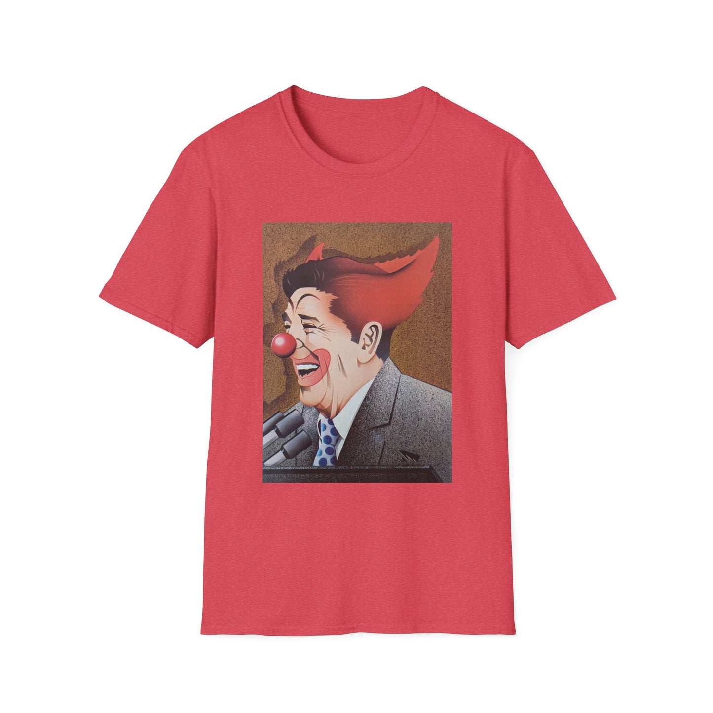 ronald reagan 40th US president clown tshirt