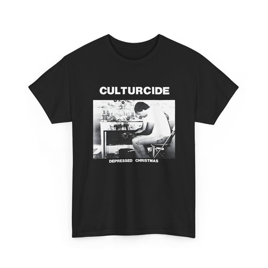undated outsider music cultureside album depressed christmas reproduction tshirt