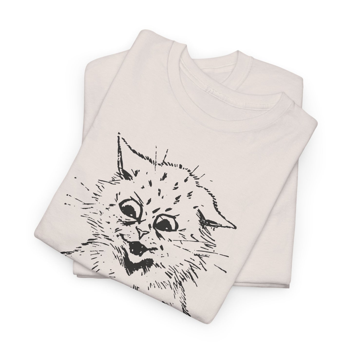 louis wain cat sketch how do you like my mew-sic? tshirt