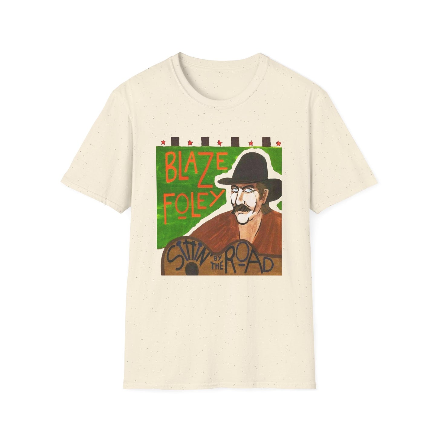 blaze foley sittin' by the road album stretched graphic tshirt