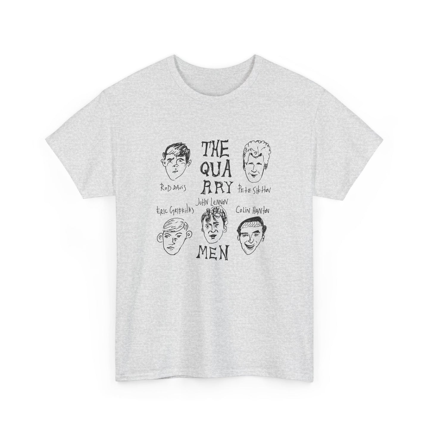 the quarrymen original lineup wonky sketch band tshirt