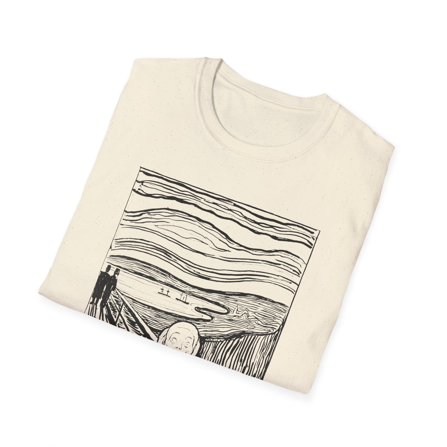 1895 lithography print of the scream by edvard munch tshirt