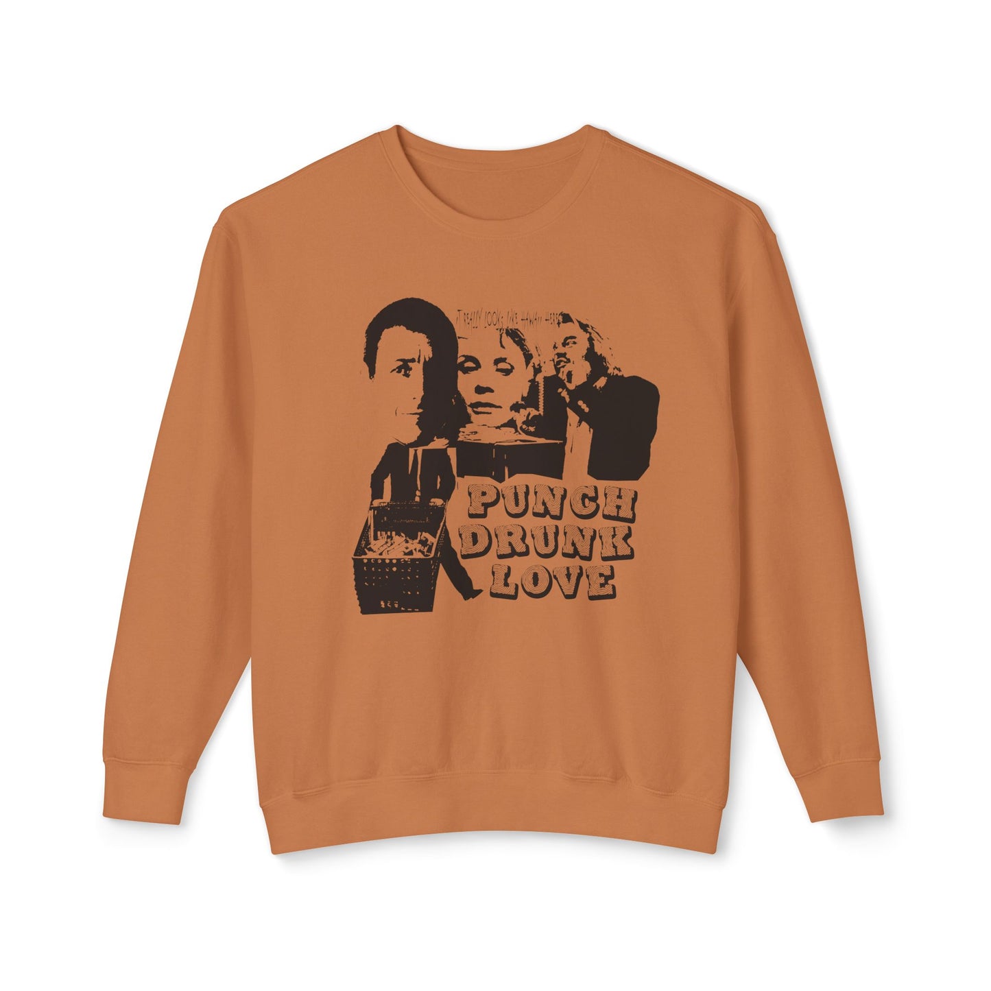 punch drunk love fan art flyer style 100% cotton sweatshirt