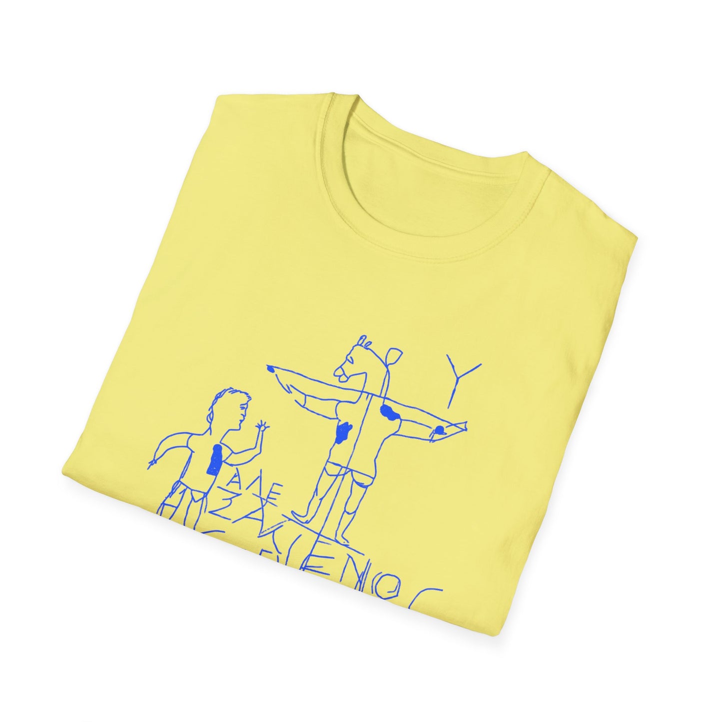 alexamenos graffito blasphemous young man worships donkey early graffiti 200 BC in blue tshirt