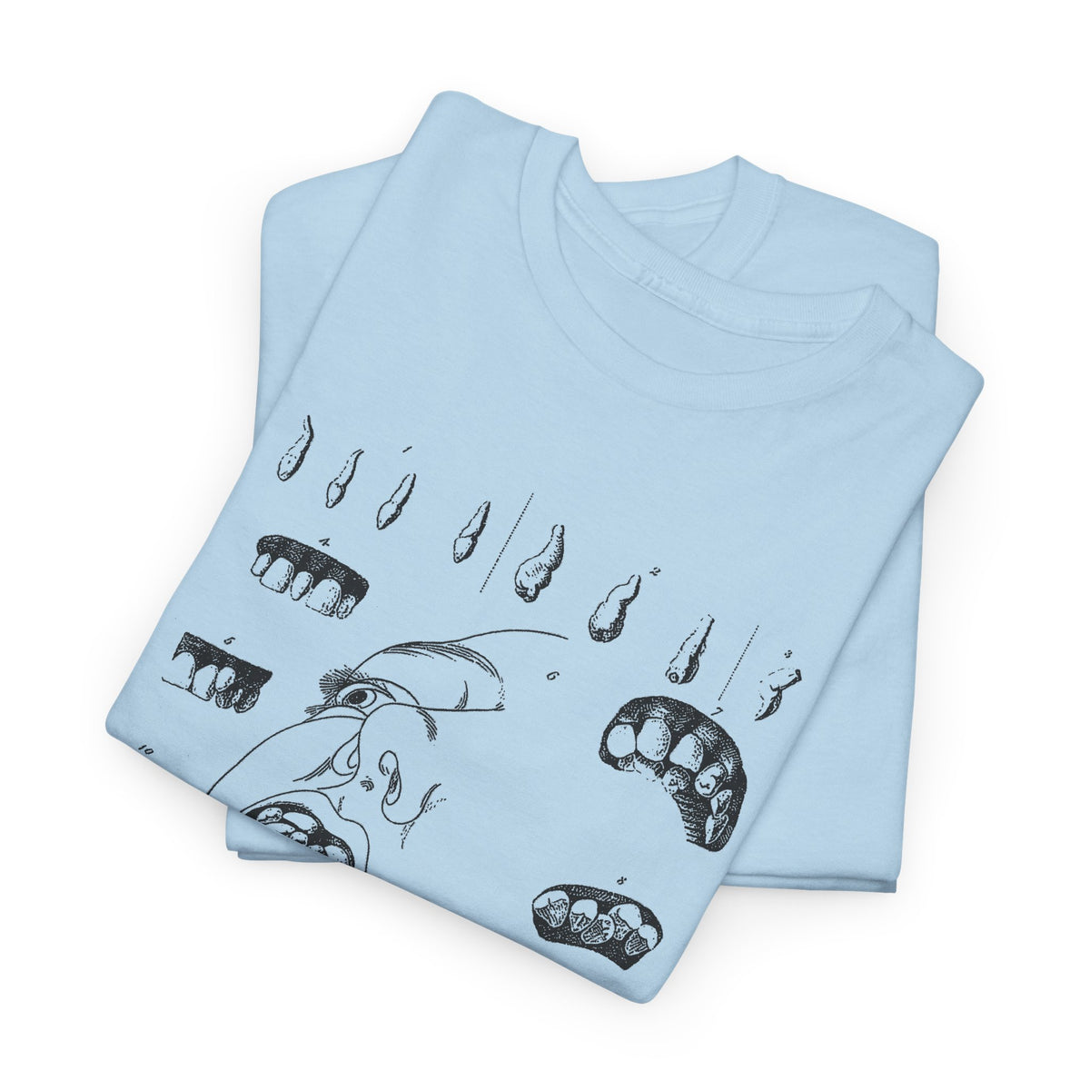 early 1800s disease of the human teeth dentistry illustration tshirt