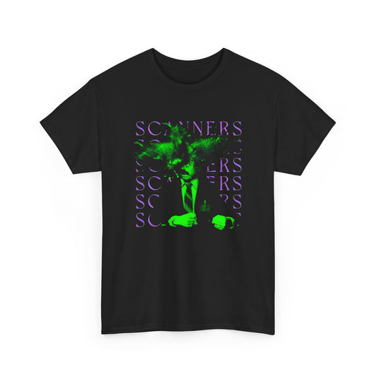 david cronenberg's scanners 1981 alternate movie poster tshirt