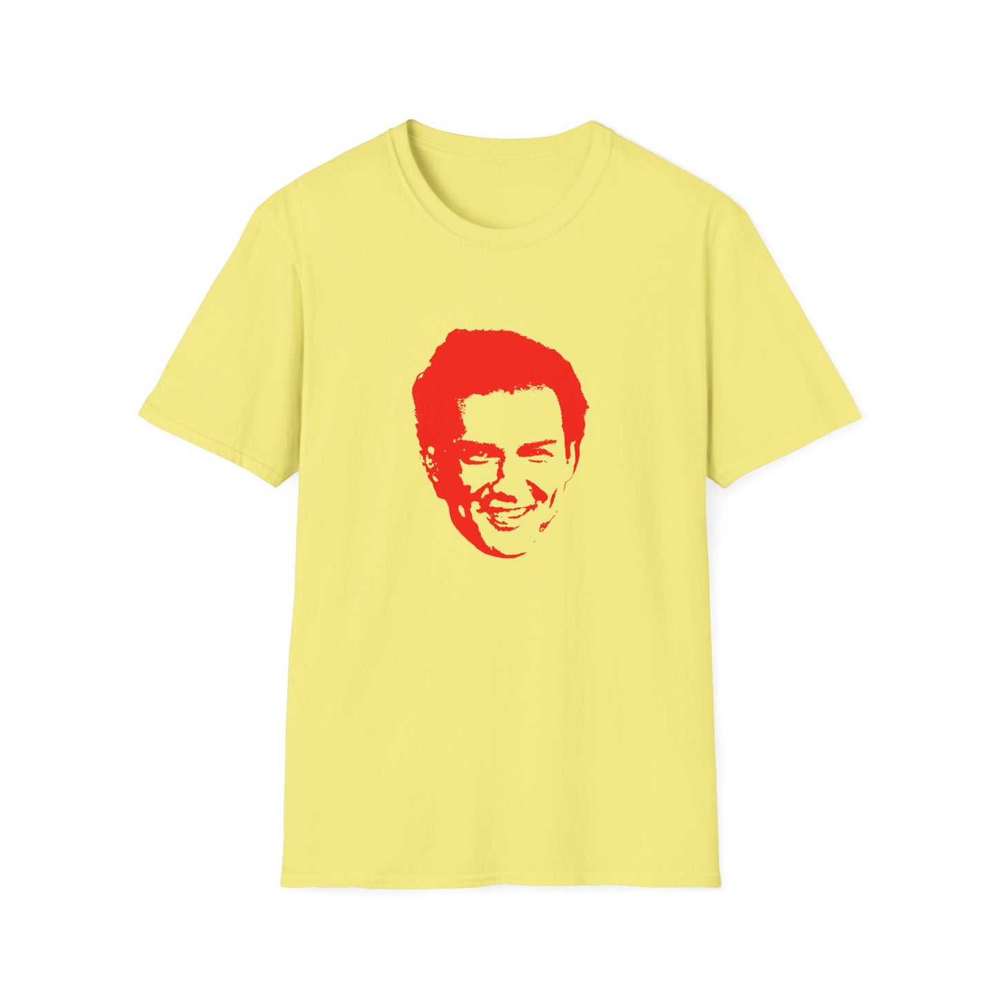 norm macdonald red stencil face tshirt