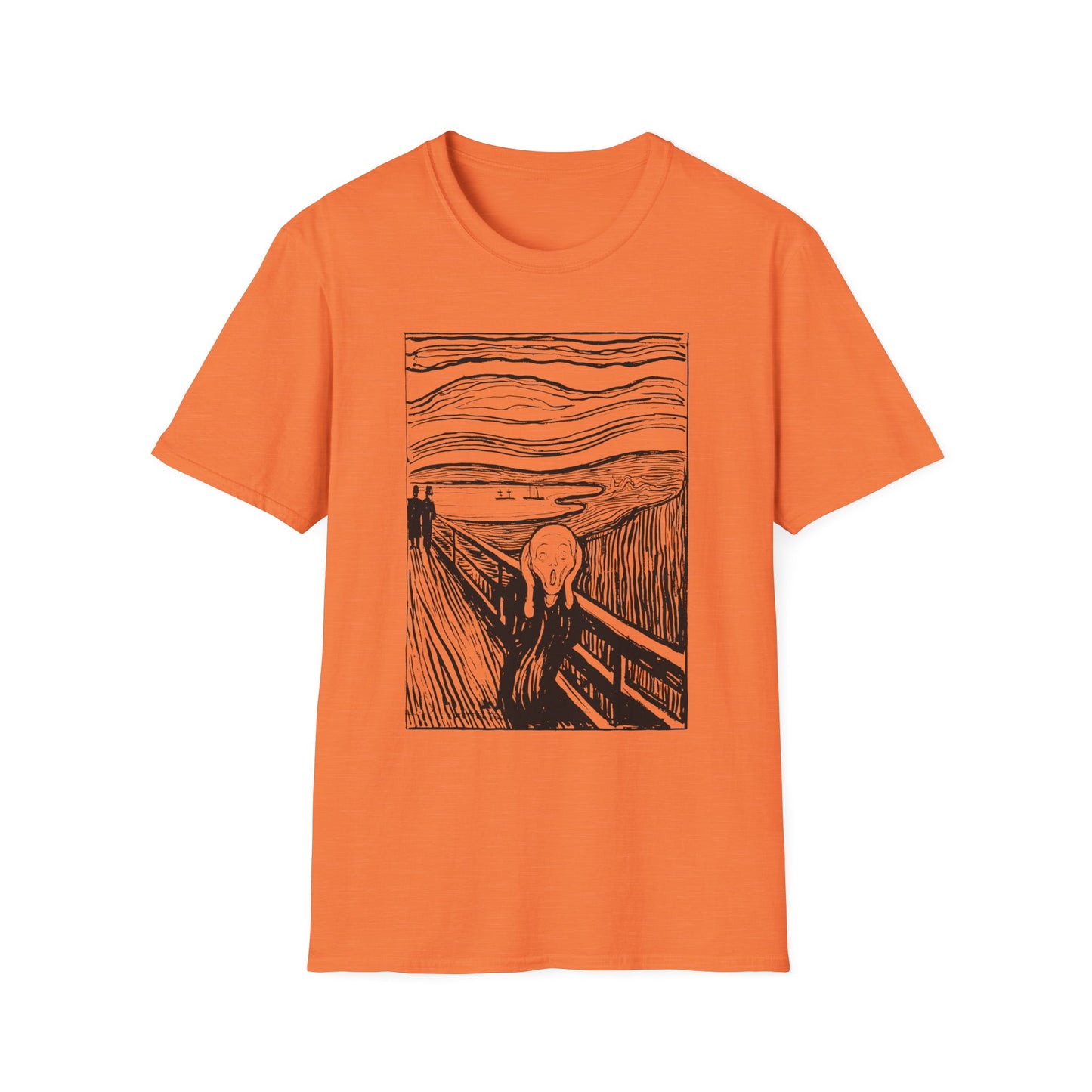 1895 lithography print of the scream by edvard munch tshirt