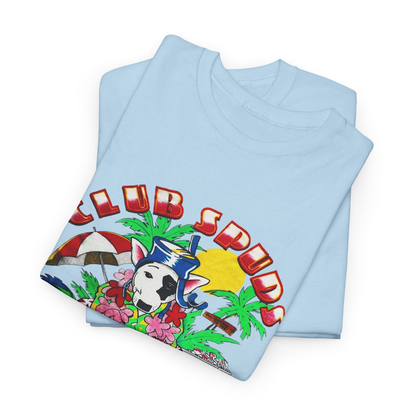 club spuds bud light vintage graphic reproduction tshirt