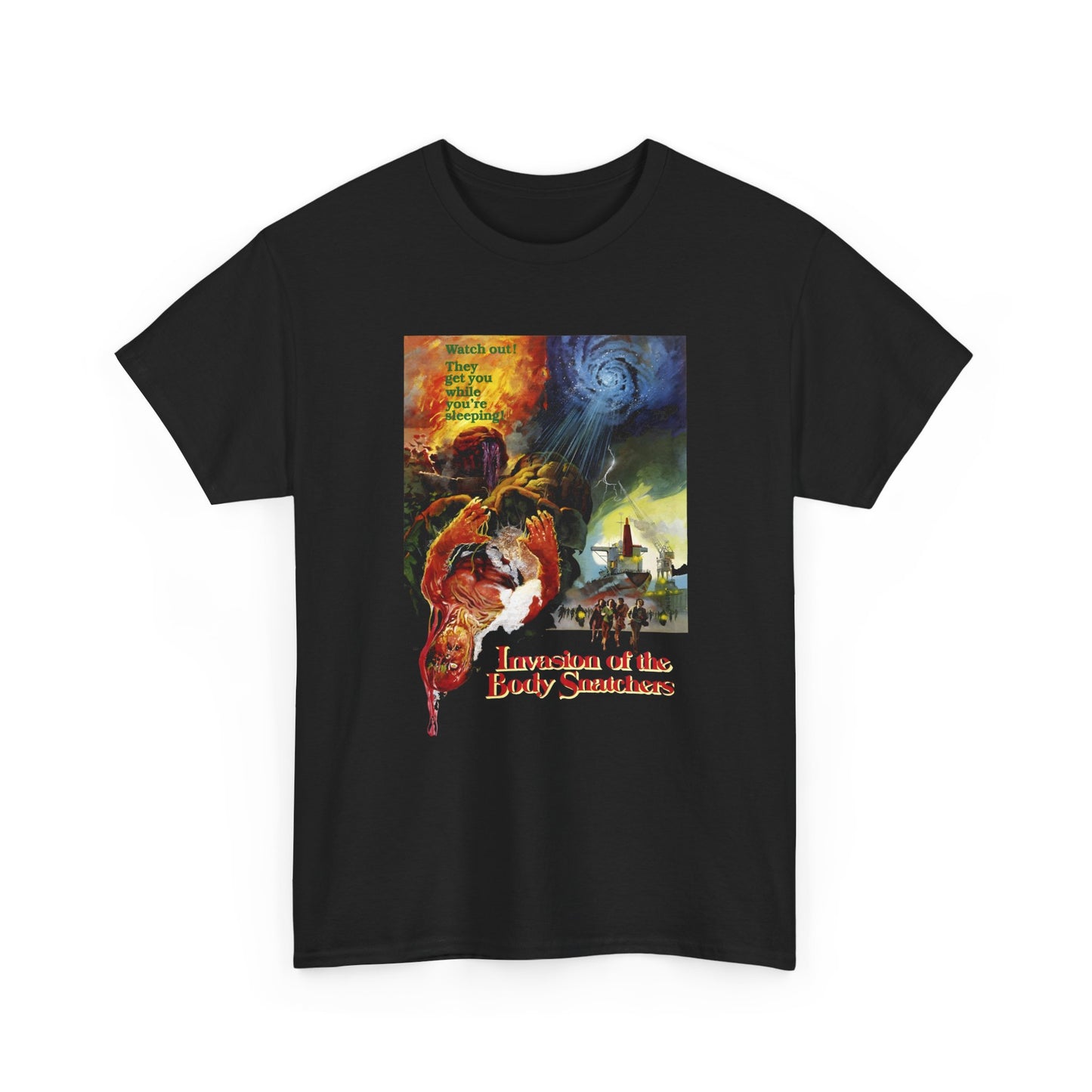 1978 invasion of the body snatchers movie poster tshirt