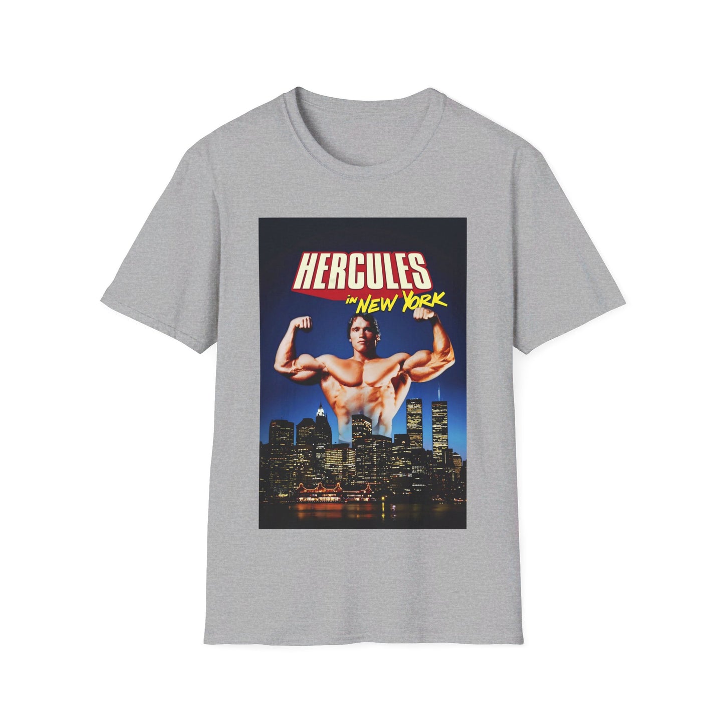 1970 hercules in new york schwarzenegger movie poster tshirt