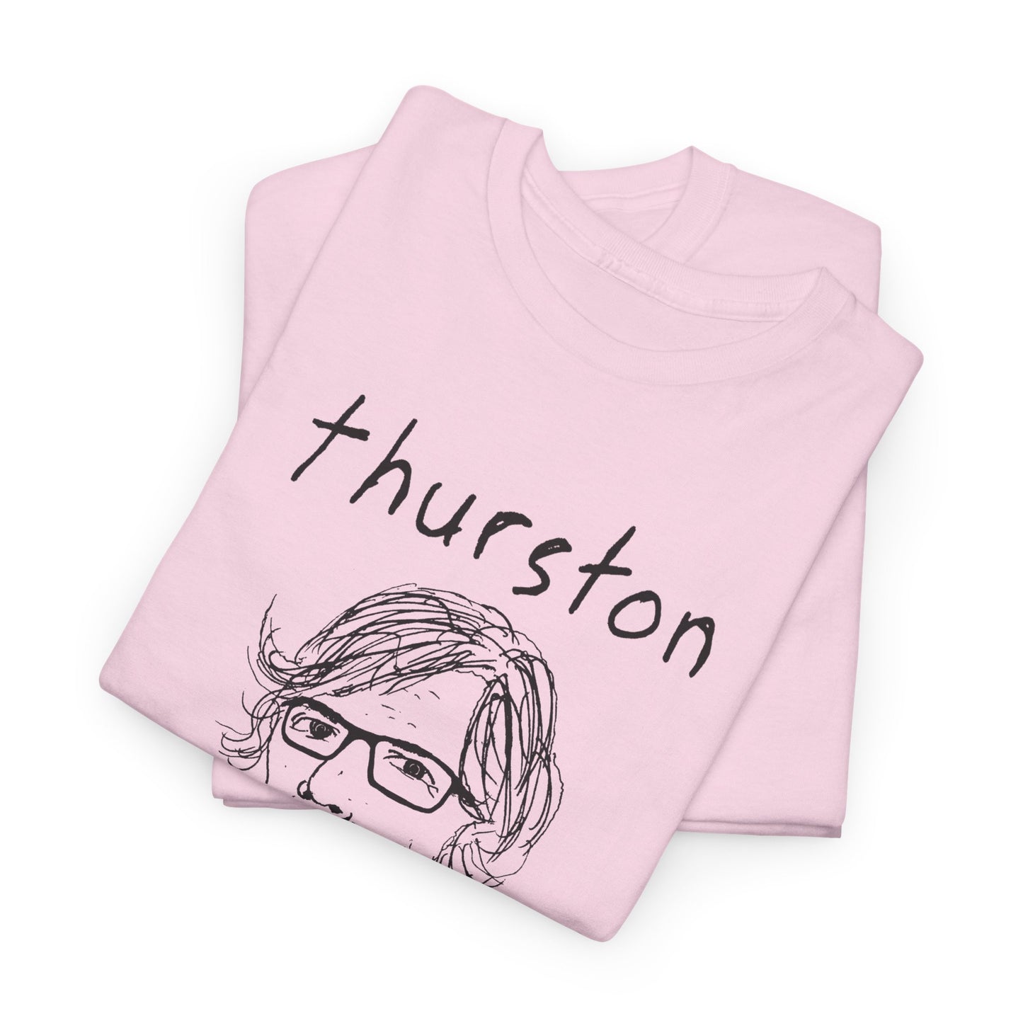 original drawing thurston moore with name tshirt
