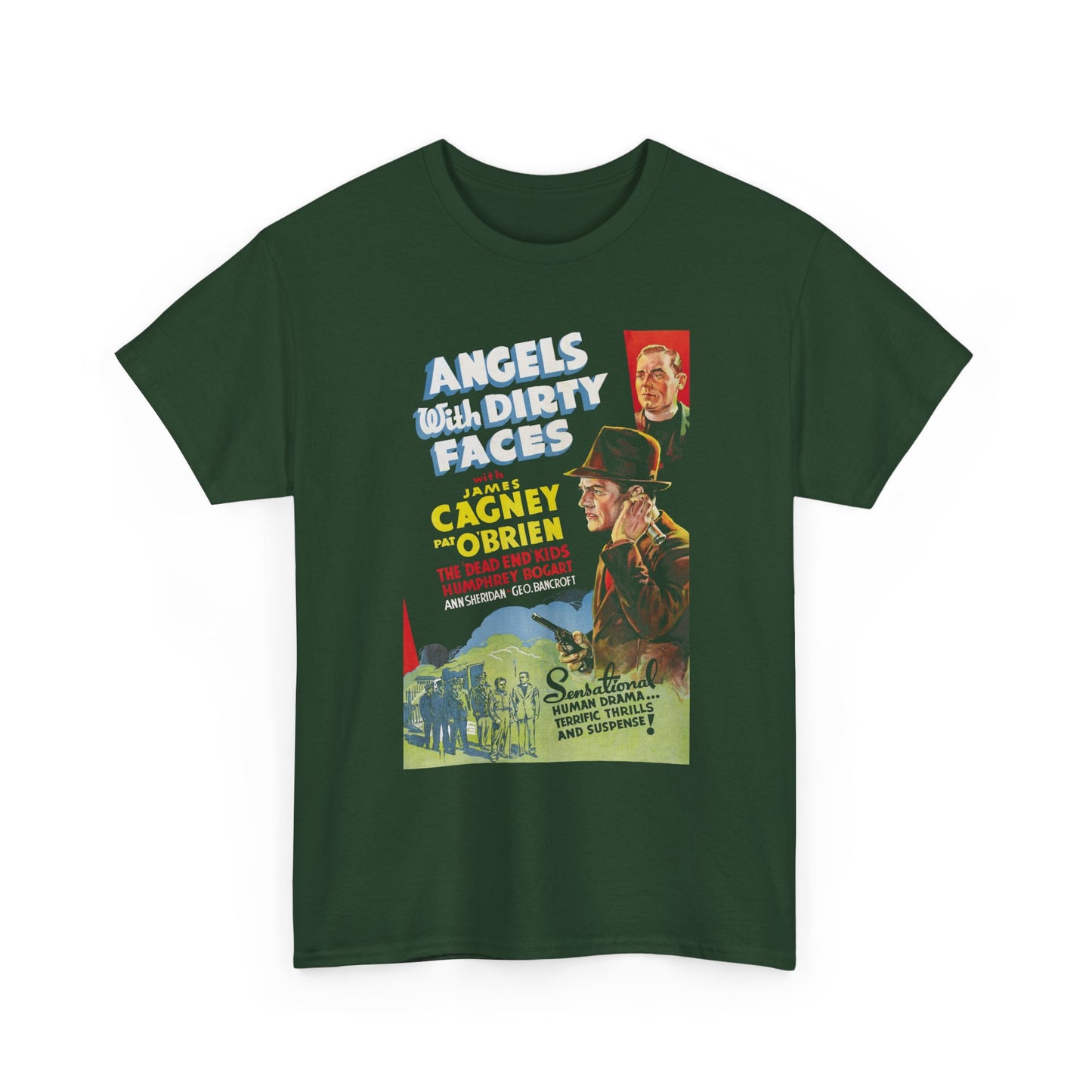 1938 movie poster angels with dirty faces tshirt