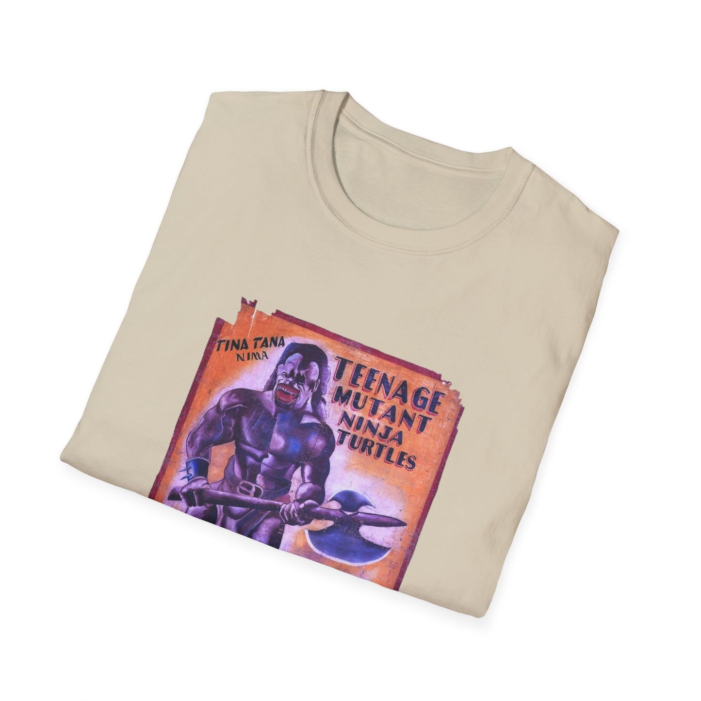 teenage mutant ninja turtles 1990 ghanaian movie poster tshirt