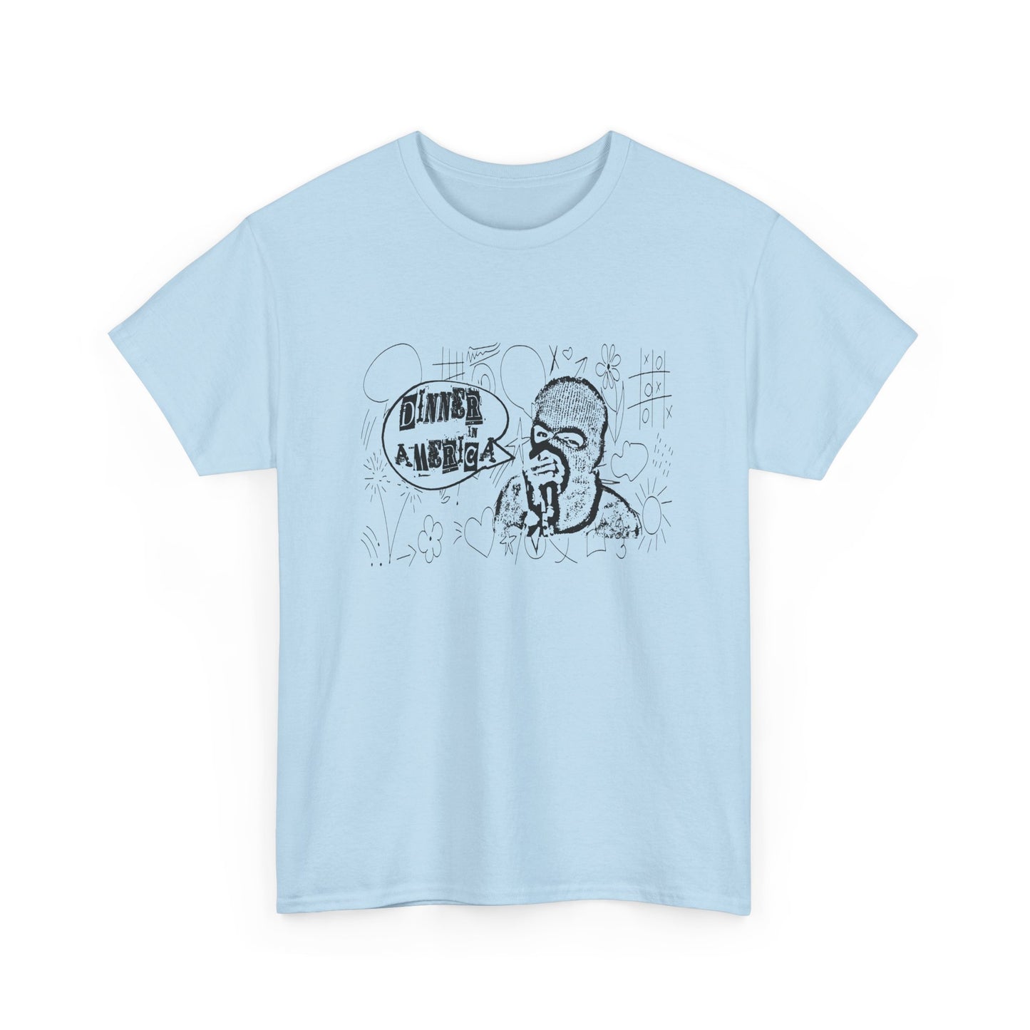 dinner in america john q psyops doodle art fan art tshirt