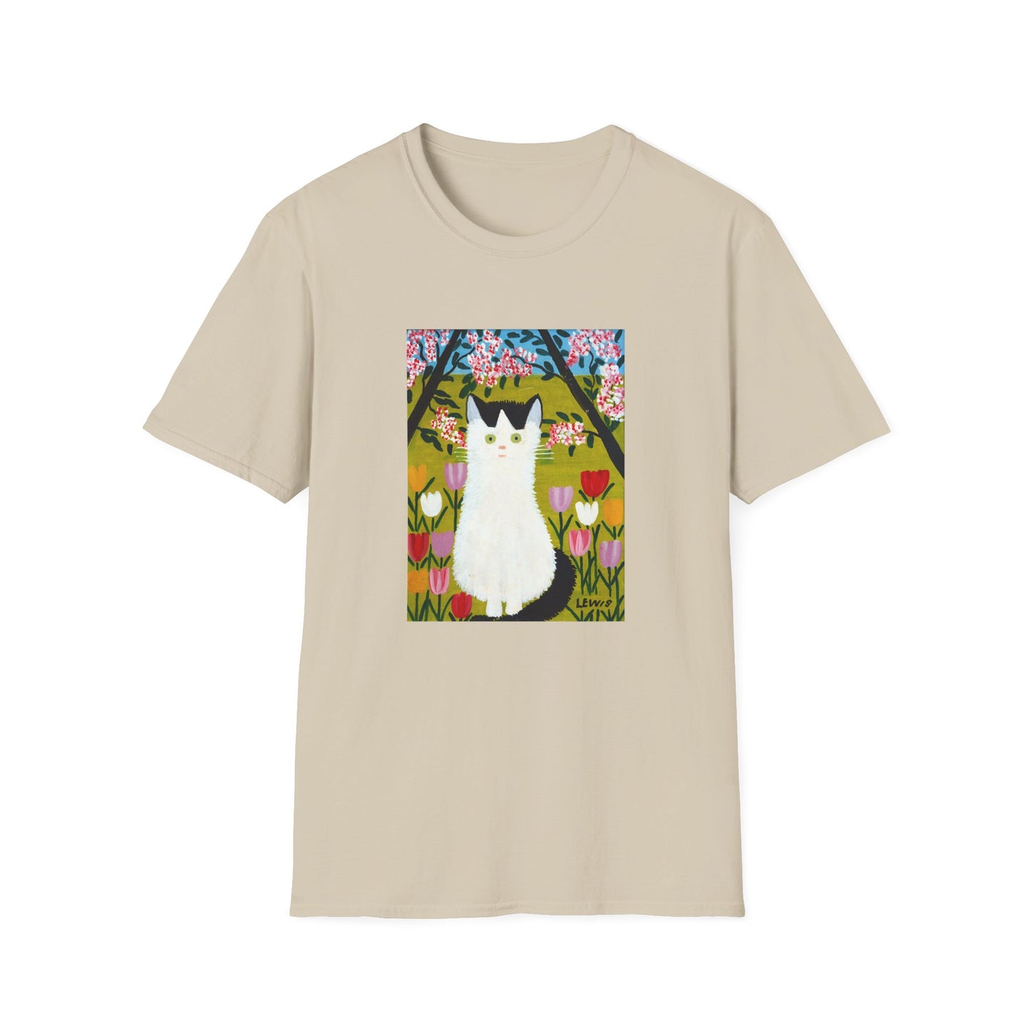 maud lewis nova scotia canadian folk artist white and black cat tshirt