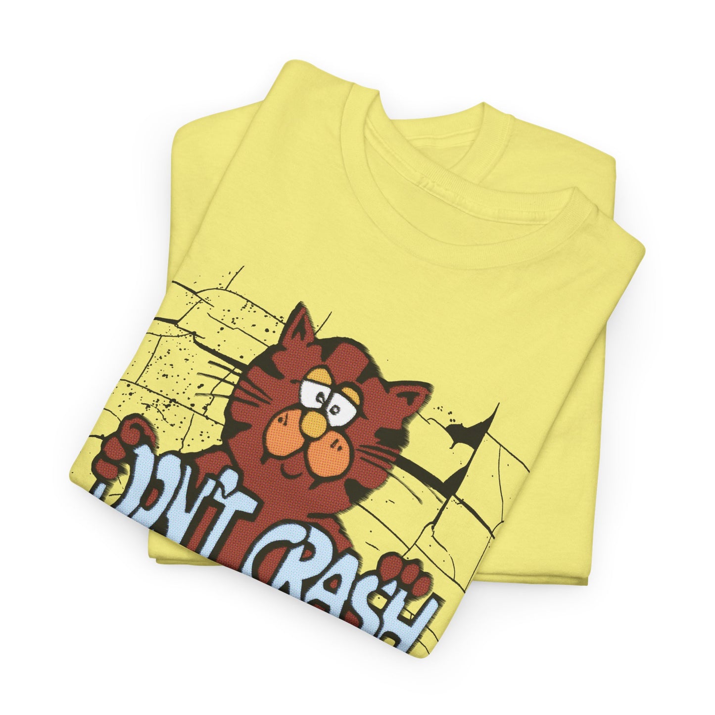 vintage graphic don't crash on crack cat custom edit tshirt