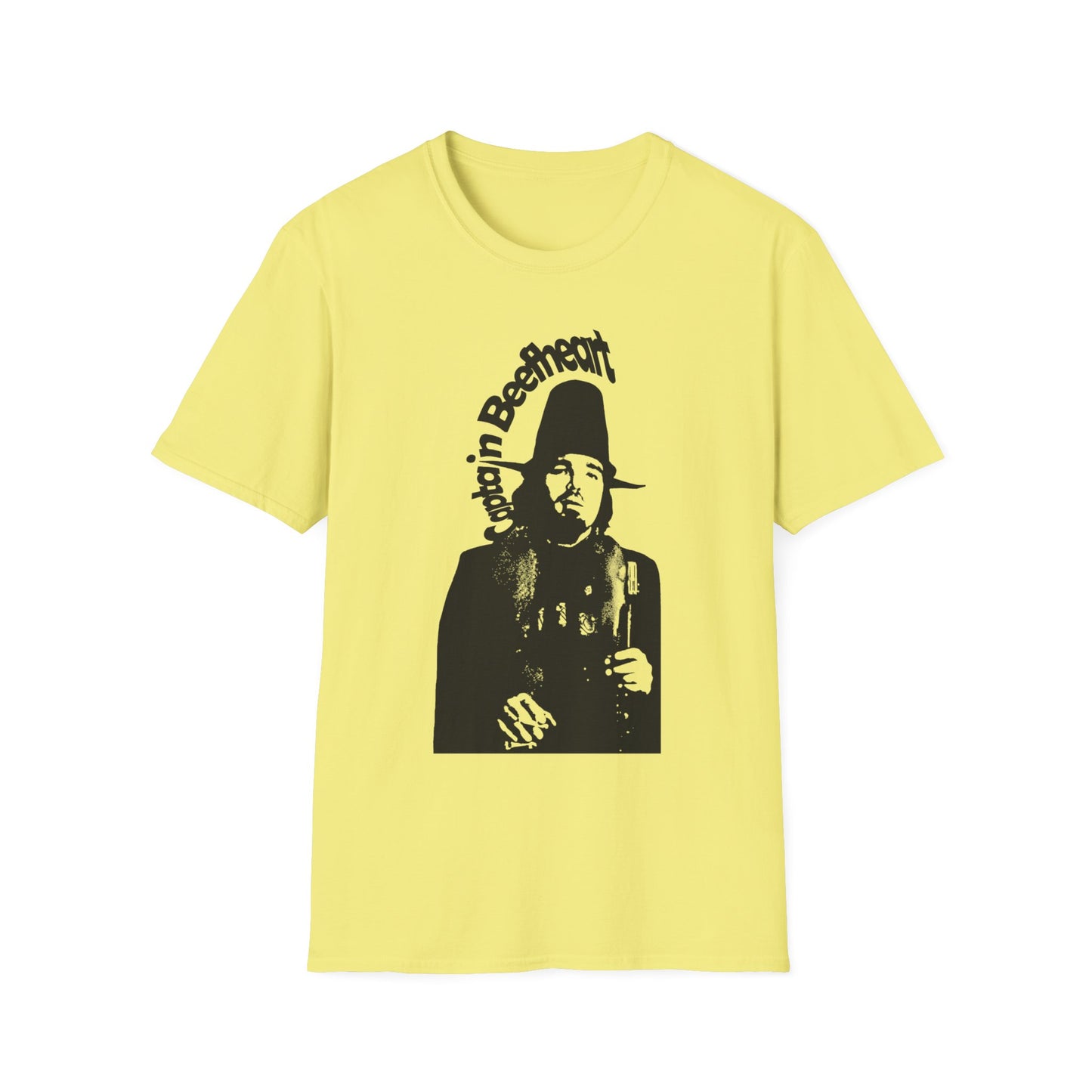 captain beefheart stencil in black tshirt