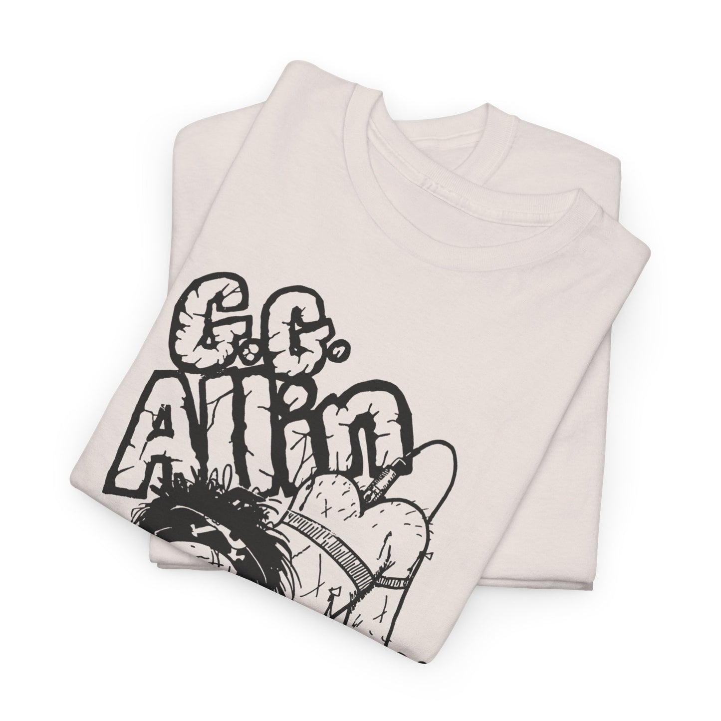 1990s gg allin show poster custom edit tshirt
