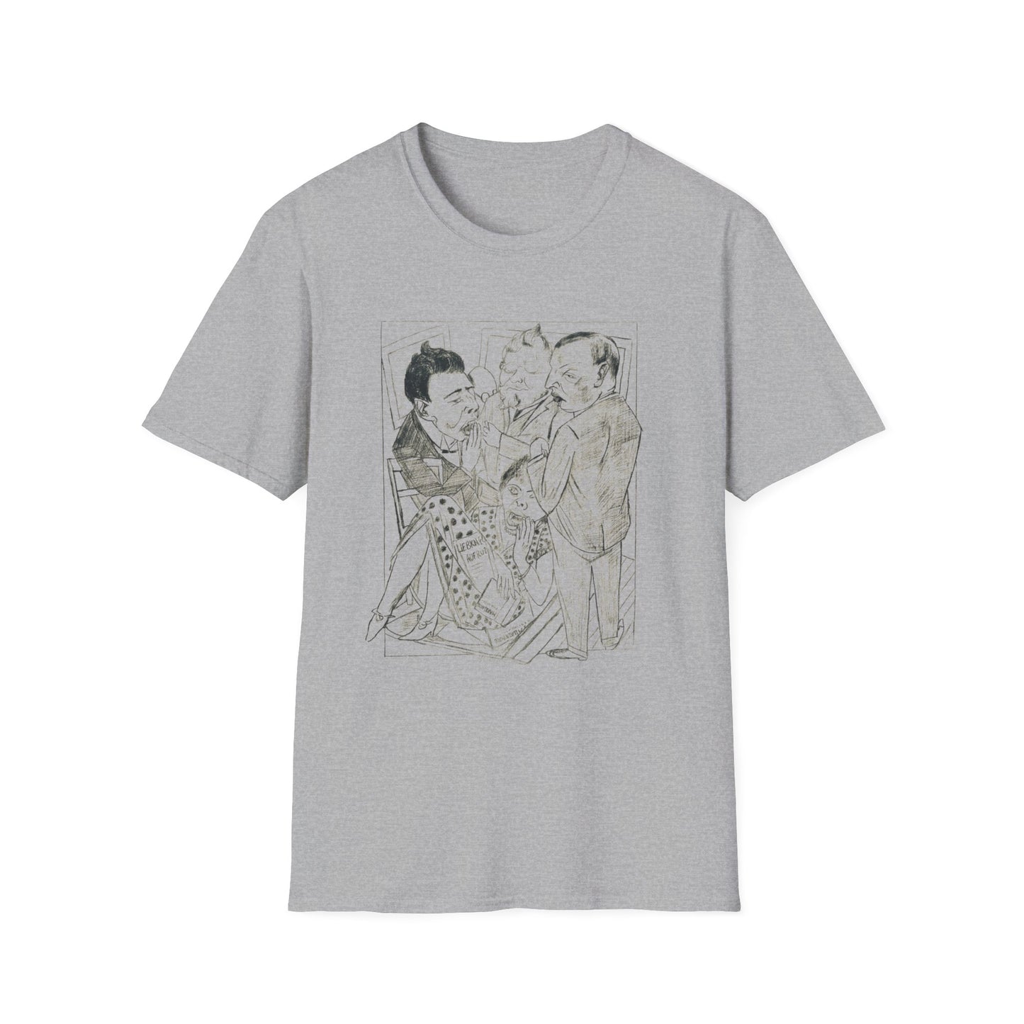 1922 max beckman lithograph  "the dissappointed II" tshirt