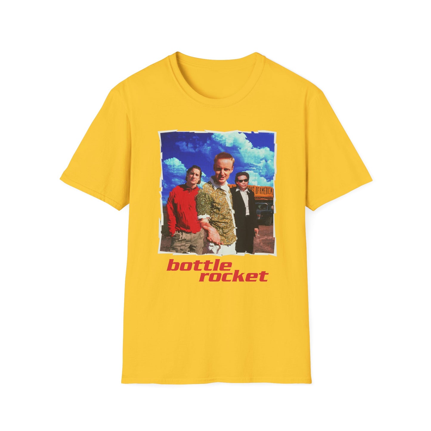 bottle rocket movie poster tshirt