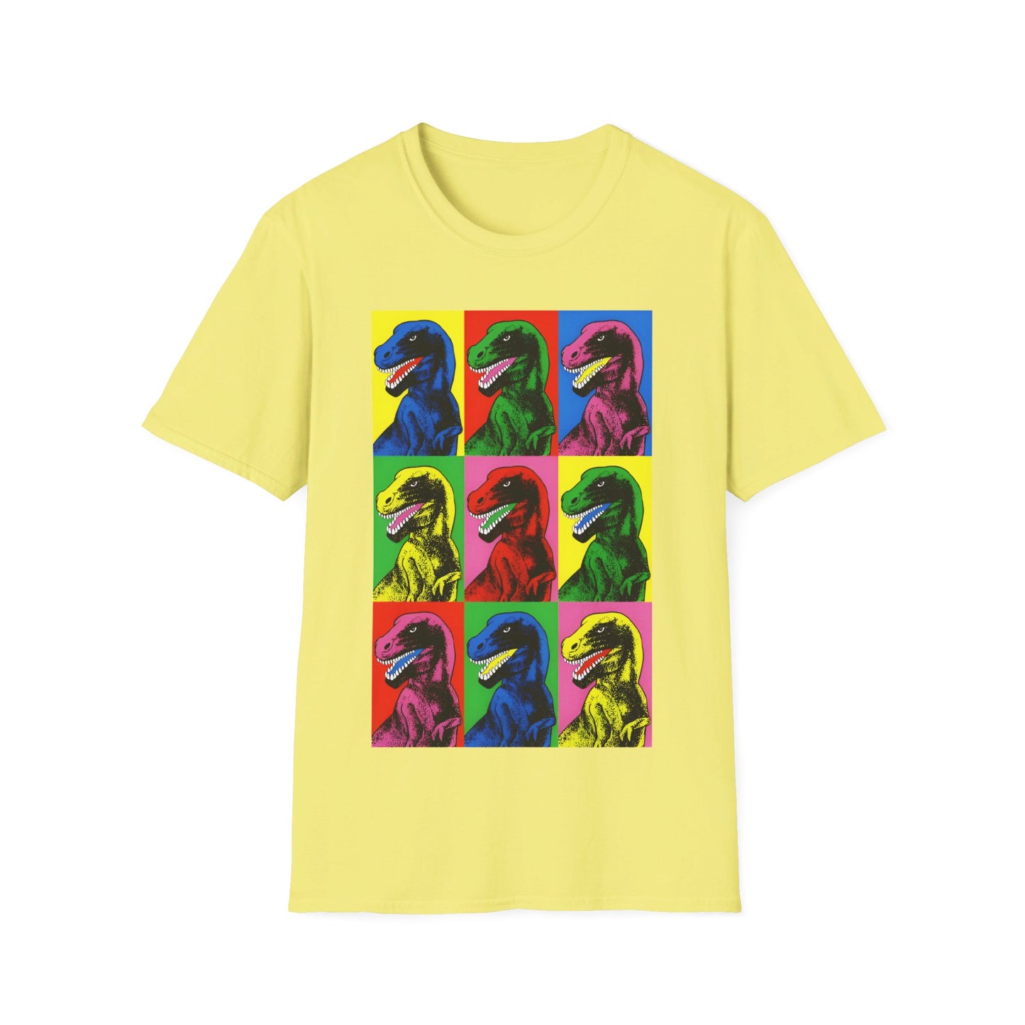 stanley desantis dinosaur pop art worn by steven spielberg on jurassic park 1993 movie set tshirt