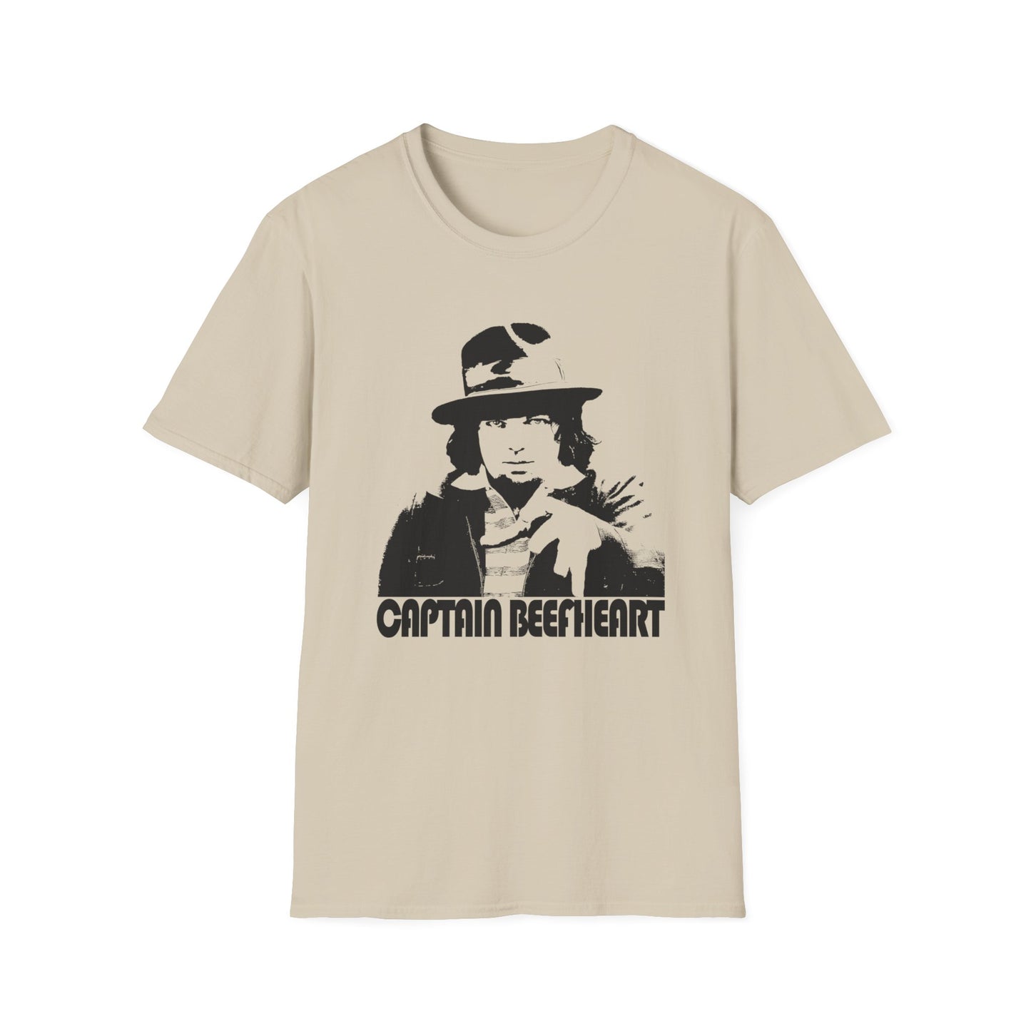 captain beefheart without the trout mask black stencil tshirt