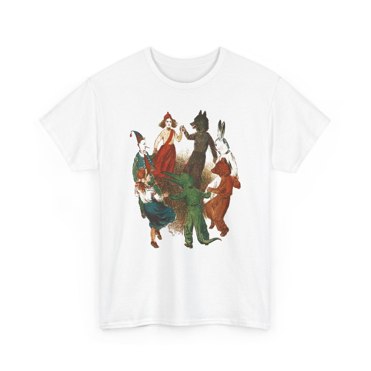 1930s children in costumes russian illustration reproduction tshirt