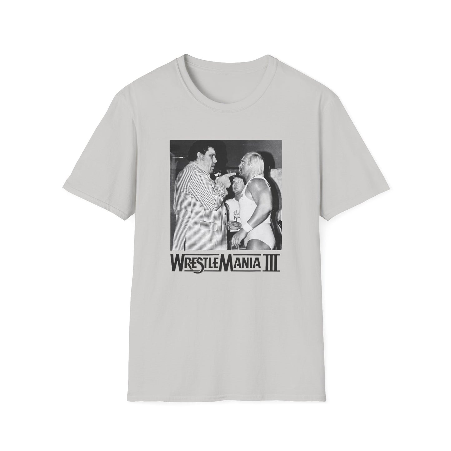 wrestlemania iii hulk v. andre the giant photo tshirt