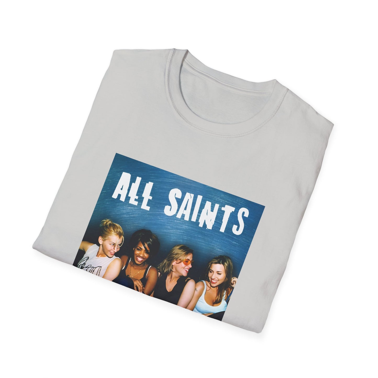 all saints on a couch on a tshirt