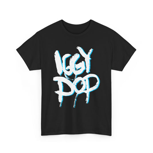 vintage iggy pop fan art reproduction tshirt