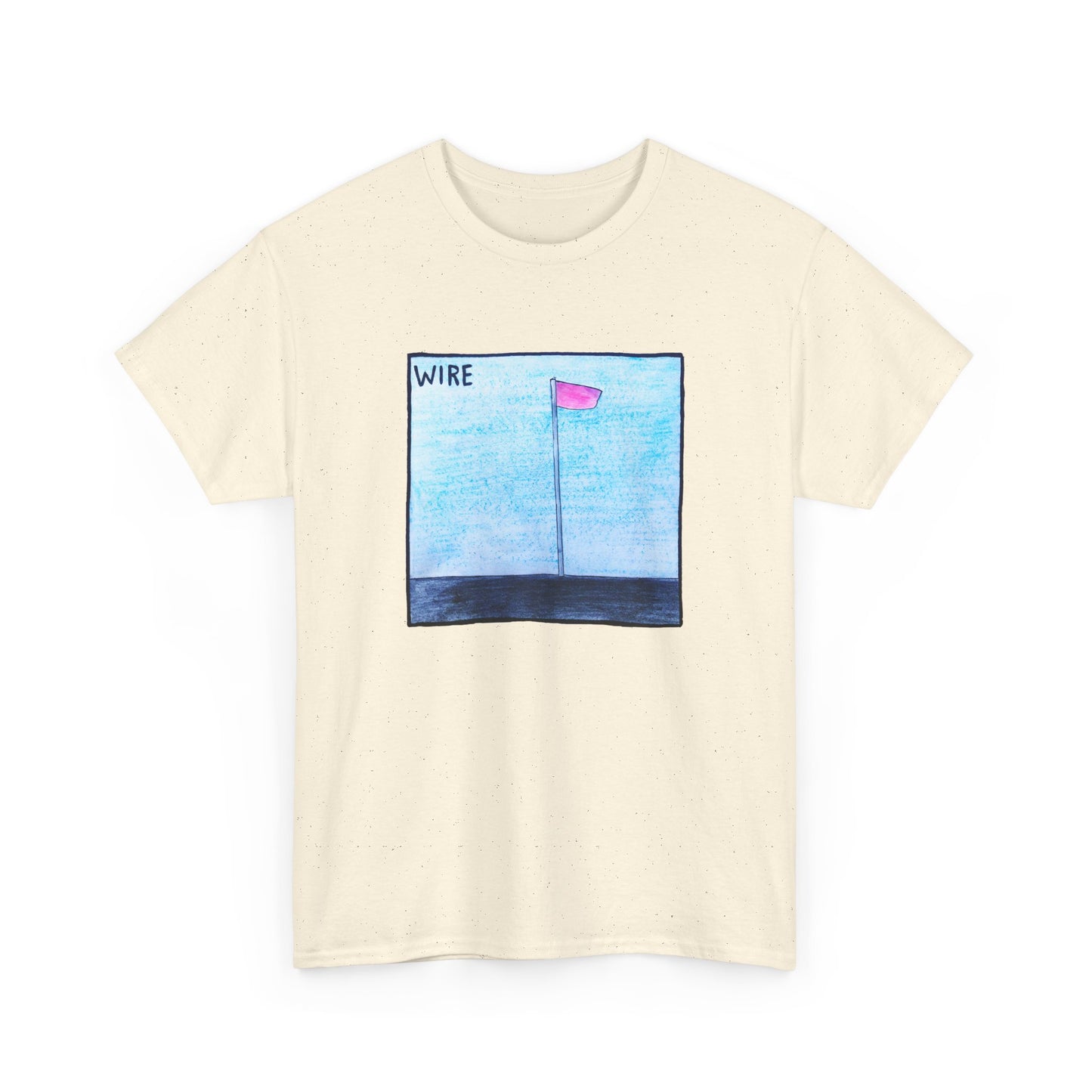 wire 1977 pink flag album cover homemade fan art tshirt