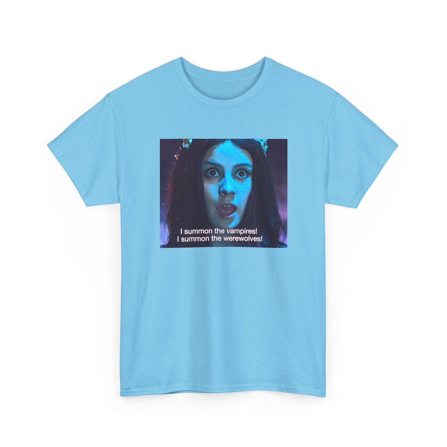 1967 viy movie scene witch girl i summon the vampires i summon the werewolves tshirt