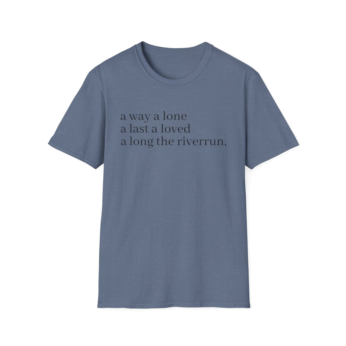 james joyce finnegans wake last lines going into first line tshirt