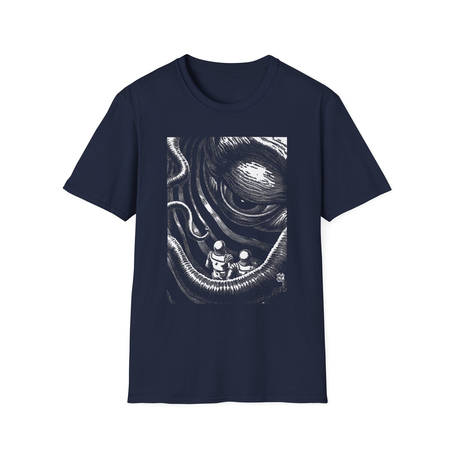 virgil finlay illustration on the edge of the galaxy tshirt