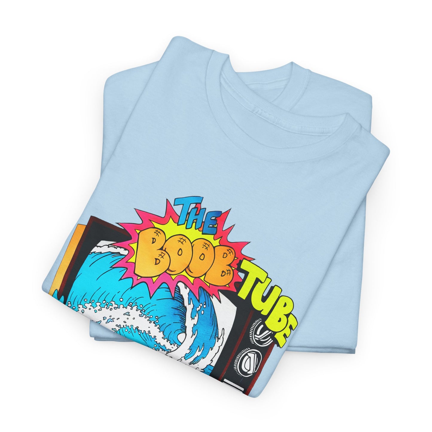 1980s boob tube surf style tv reproduction tshirt