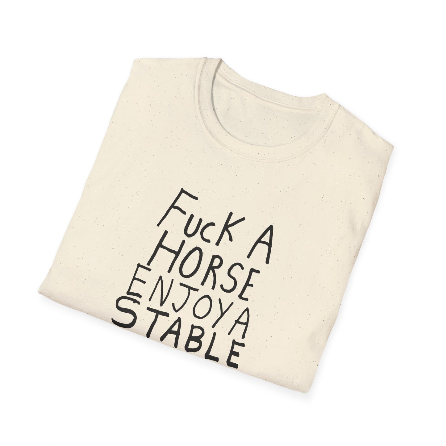 fuck a horse enjoy a stable relationship hand drawn tshirt