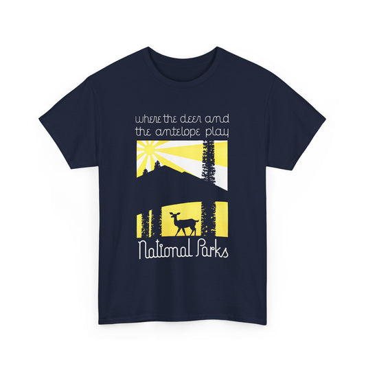 american vintage national parks poster reproduction tshirt