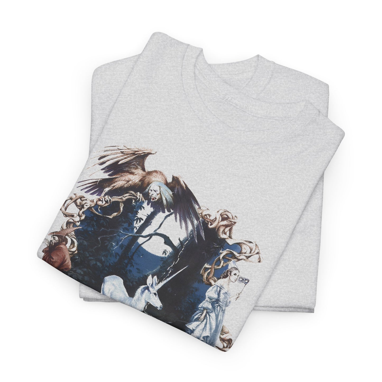 1982 the last unicorn by peter s beagle book cover tshirt