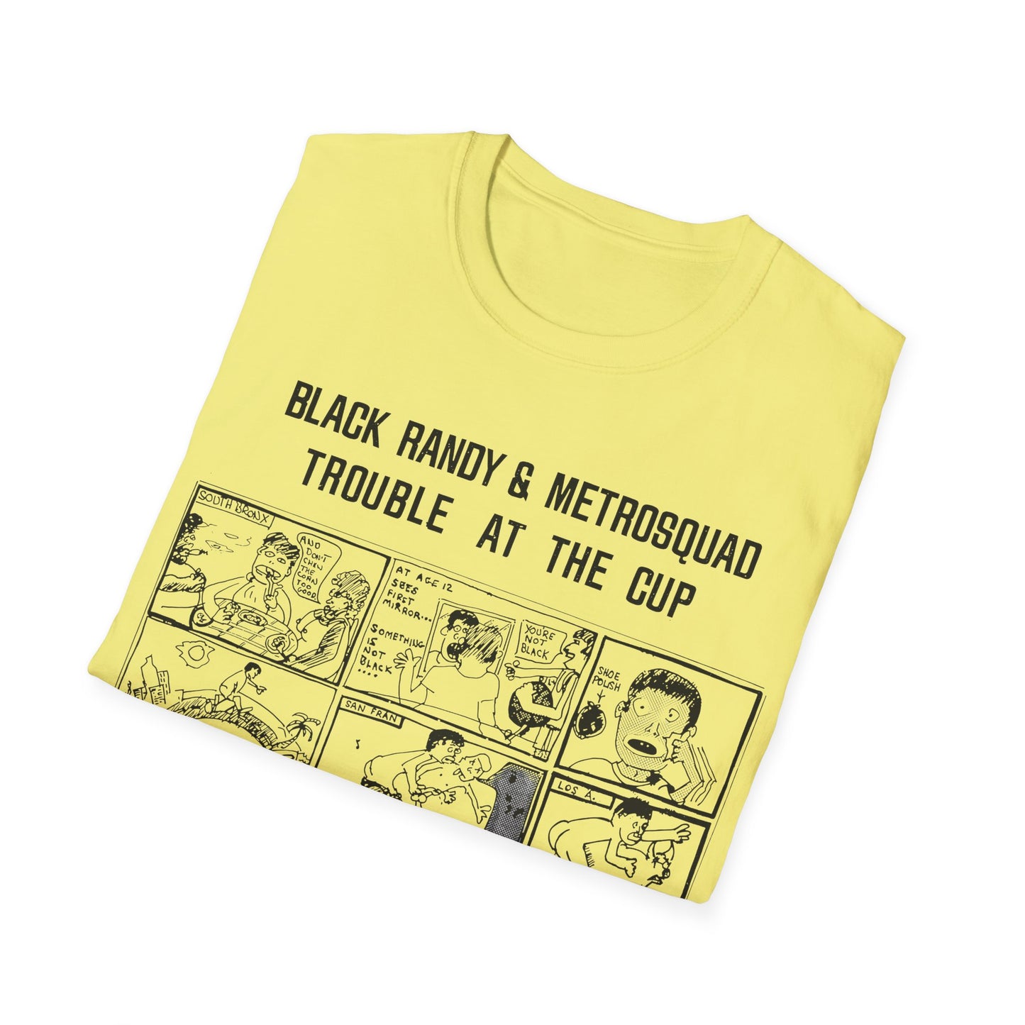 black randy & the metrosquad 1977 trouble at the cup 7" tshirt