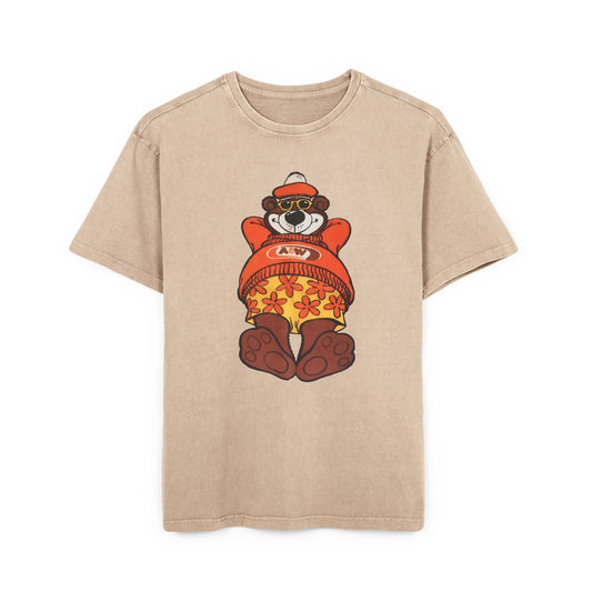rooty the great root bear acid washed oversized tshirt
