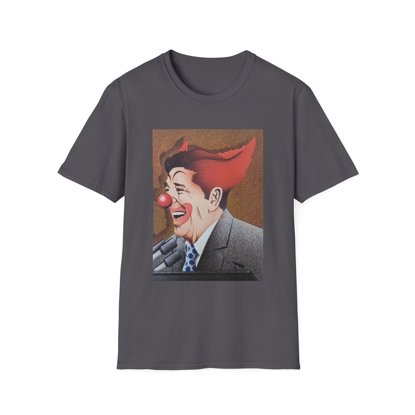 ronald reagan 40th US president clown tshirt