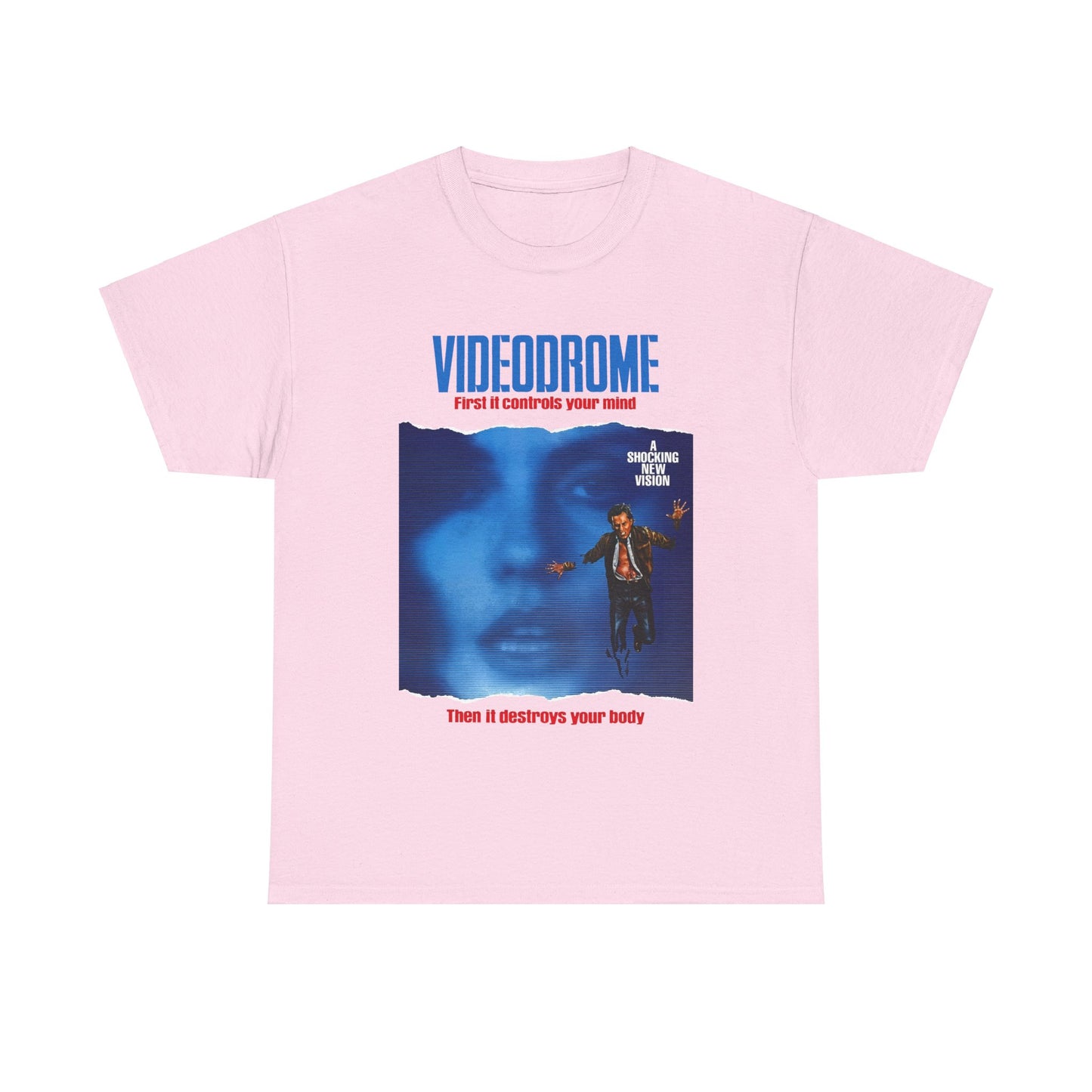 david cronenberg's videodrome 1983 alternate movie poster tshirt