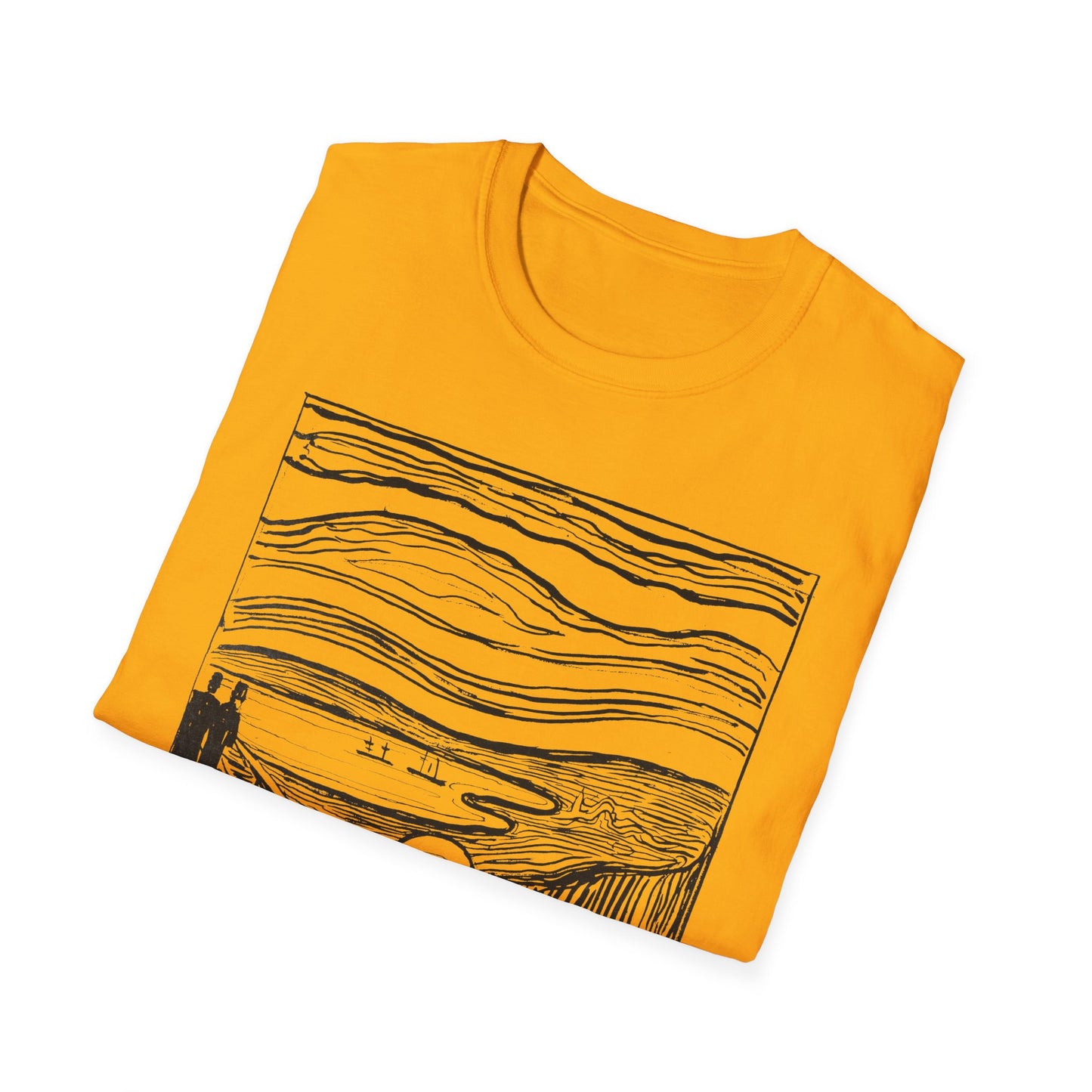 1895 lithography print of the scream by edvard munch tshirt