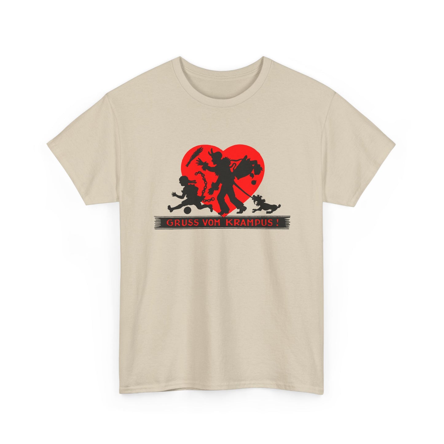 1950s austrian krampus postcard graphic tshirt