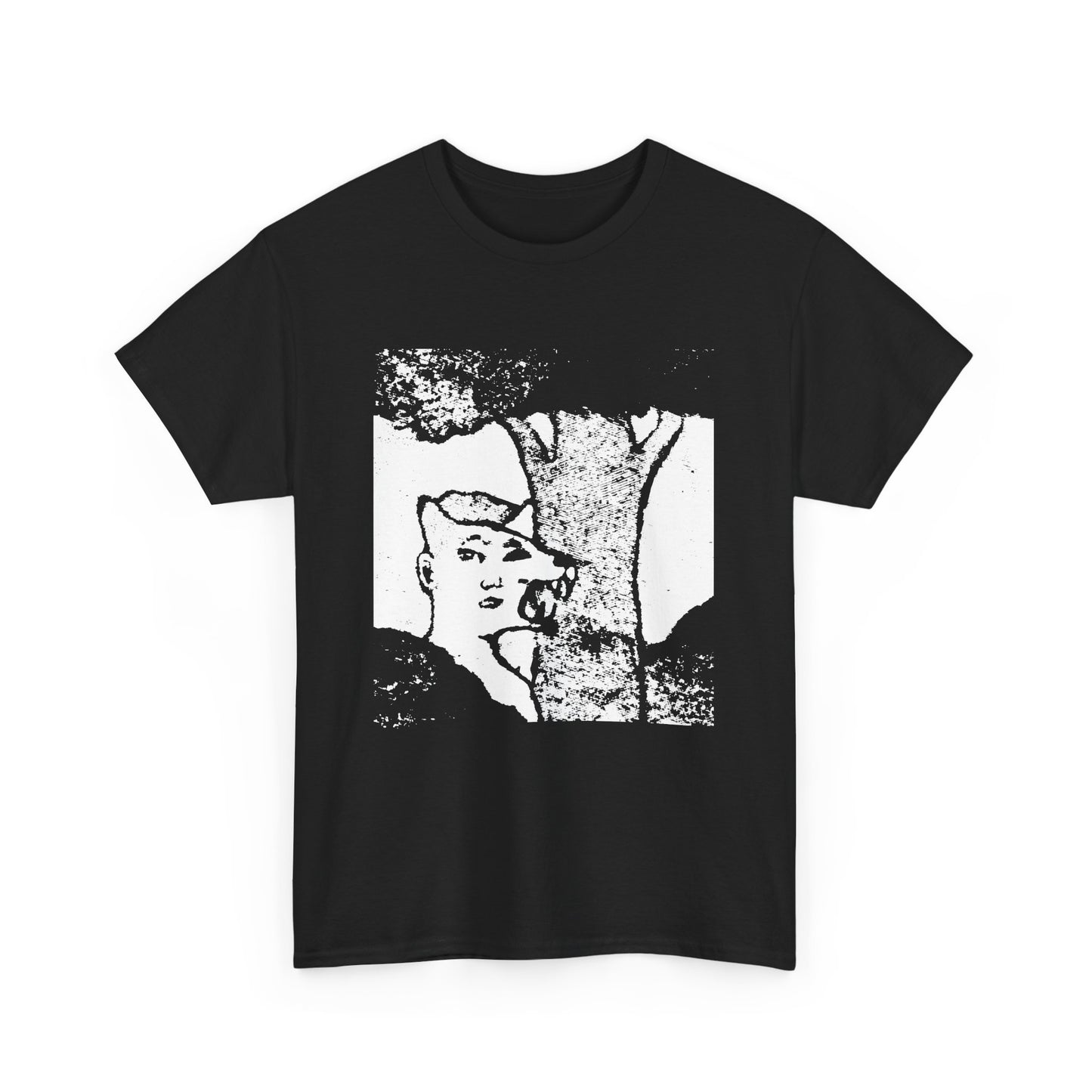 mid twentieth century the boy and the dog illusion artwork reproduction tshirt